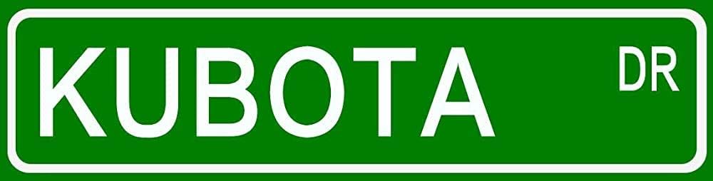 Garage Sign Wall Decoration Road Sign Metal Road Sign KUBOTA Tin Sign 4x16 inch Street Sign