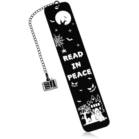 Funny Bookmarks for Women Valentines Day Gifts for Her Book Lovers Gifts for Women Men Goth Black Bookmark for Horror Book Lovers Birthday Gifts for Teens Boys Girls Reading Accessory Cover