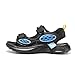 Summer Sandals for Kid Fashion Patchwork Double Adjustable Strap Sport Sandals Casual Lightweight Outdoor Beach Shoes Blue, 9.5