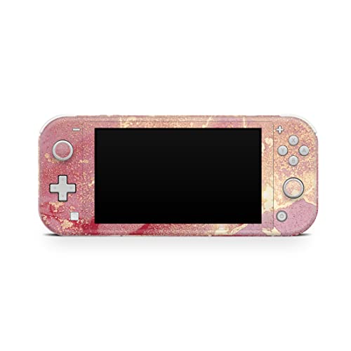 Accessoires Switch Lite autocollant marbre rose et or - 4