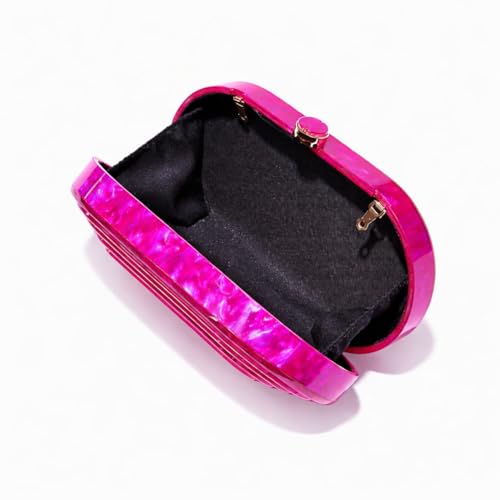 Image of Acrylic Bubble Bag Luxury Marble Clutch Evening Purses for Women Glitter Handbag for Wedding Party Prom