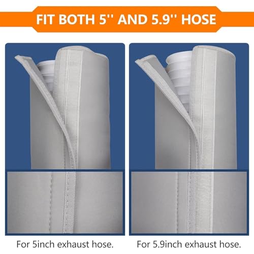 Manchon isolant climatisation portable pour stopper la chaleur du tuyau - 5
