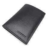 C CASANOVA Cartera Hombre SIN Monedero | Tarjetero Hombre Piel | Doble Apertura Billetes | Billetera Sin Monedero | Piel Ubrique | Protección RFID | Hecho a Mano | 10074 Negro