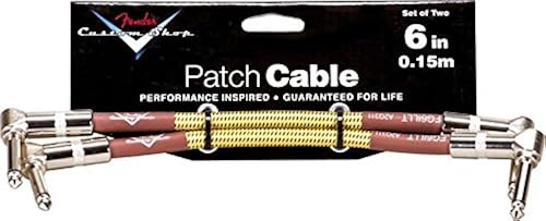 FENDER CUSTOM SHOP SERIES PATCH CABLE  TWO-PACK  TWEED
