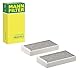 MANN-FILTER CUK 23 015-2 Innenraumfilter/Kabinenluftfilter - Pollenfilter mit Aktivkohle - (2er Set) für Pkw + Transporter