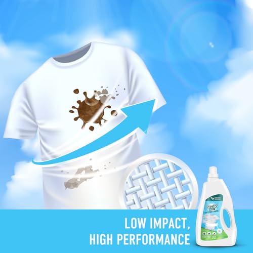 Image of Amazon Brand - Presto! Plant Powered Laundry Liquid | 2 Litres | Eco-Friendly, Skin-Safe & Effective Cleaning | Gentle on Fabrics | Made in India