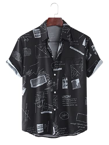 Half sleeve shirt for men printed Clearance