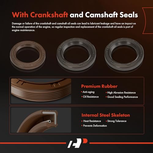 A-Premium Engine Timing Belt Kit Compatible with Dodge Grand Caravan, Caravan, Stratus & Jeep Liberty & Chrysler Sebring, Voyager, Cirrus, PT Cruiser & Plymouth Breeze, Grand Voyager, Voyager - 2.4L by A-Premium - Image 5
