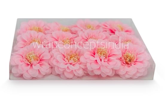 Image of WRAP Concepts Artificial Dahlia Flower Head for Home Decoration and Craft (Baby Pink)