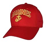 United States Marine Corps Red Cap Marines Hat - Made in The USA