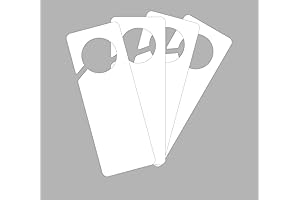 9.5x3.5 inch 10 PCS 15 Mil Plastic Sign Blank Door Hanger Tags...