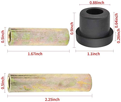 Panglong 2 Set Rear Leaf Spring for Club Car Precedent Golf Cart,Bushing and Sleeve Kit 102506601 102506301 102506401 2004 Up Golf Cart