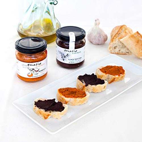 Matiz España Black Olive Spread, 6.5 Ounces, Natural Authentic Spanish Flavor, Create Gourmet Bruschetta, Tapenade, Sandwich, Or Appetizers #TOP6