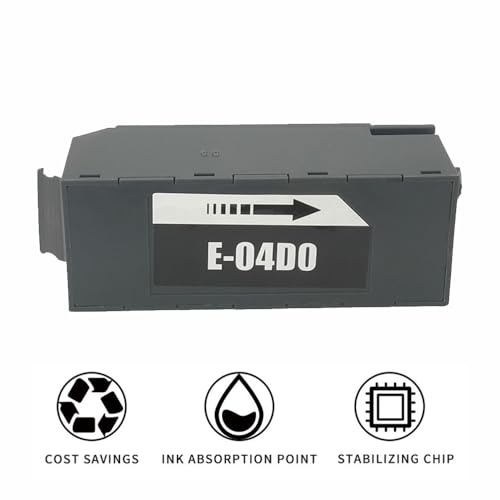 TopHomer E-04D0 Tintenwartungsbox-Chip, für EWMB1/T04D0, kompatibel mit Expression ET-7700/ET-7750 Druckern, zuverlässiger Tintenabfallbehälter, einfache Installation