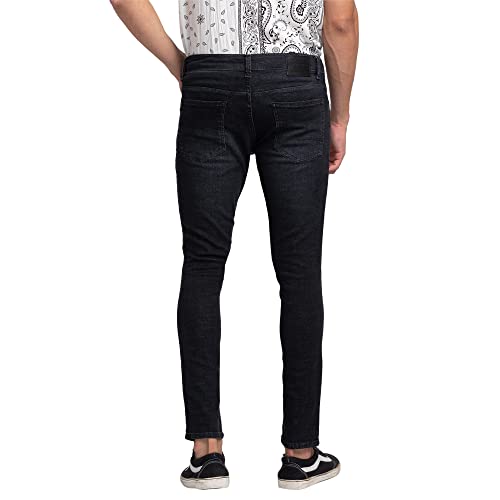 Image of Spykar Men's Skinny Fit Low-Rise Casual Jeans