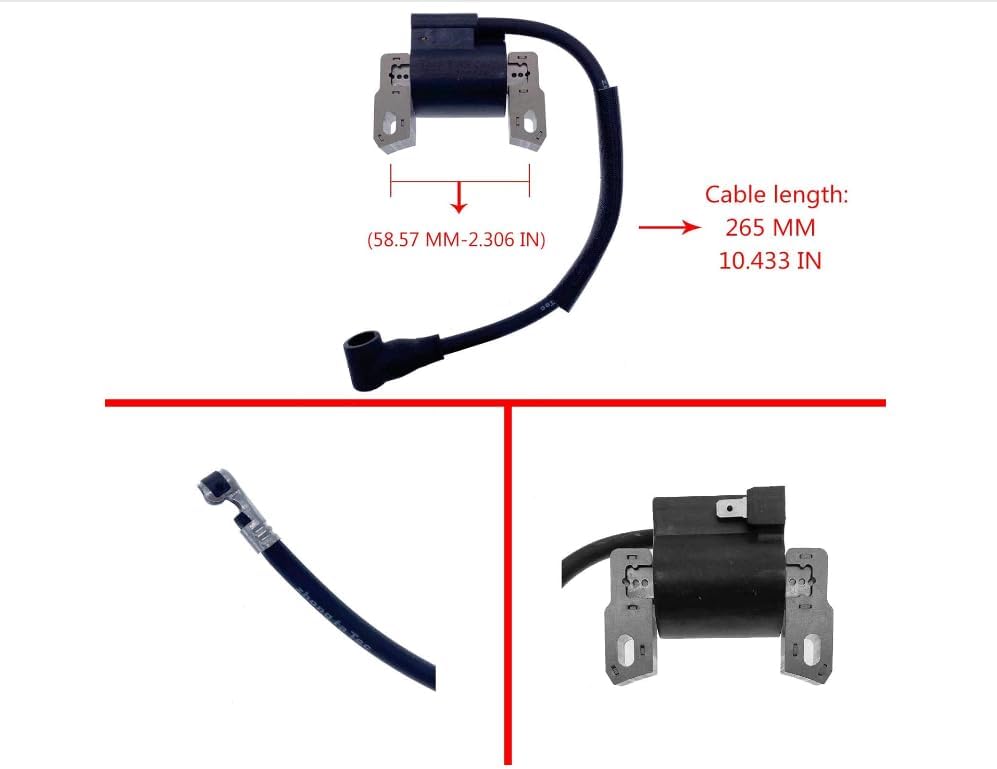 Ignition Coil Solid State Module for Briggs&Stratton 590454 591932 799381 790817 793354 799382 792640 793353 792631 JOHN DEERE MIU13935 MIA11221