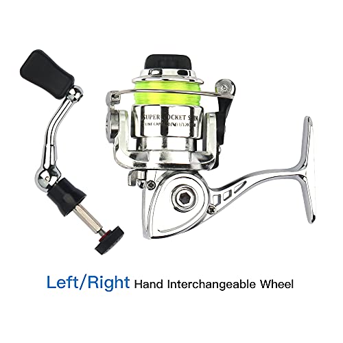 image for Lixada Pen Fishing Rod Reel Combo Set Premium Mini Pocket Collapsible 