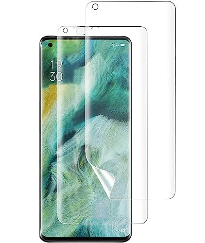 TMahhbid [2 Stück] Hydrogel Bildschirmschutzfolie für Oppo Find X2 Neo (6.5 inch), transparent, weiche TPU-Schutzfolie (kein gehärtetes Glas) [HD transparent] [Hohe Empfindlichkeit]