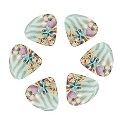 Médiators Guitare 12-Pack Seashells Starfish Guitar Picks Pour Guitare Électrique Guitare Acoustique Diverses Guitares - Les Beatles, Paul McCartney, John Lennon, RIngo Starr, George Harrison