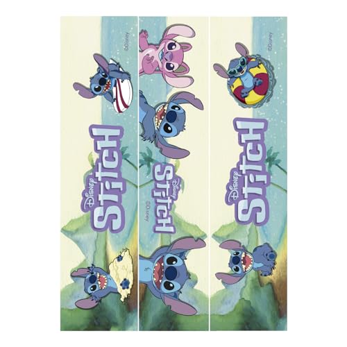 dekora – 3 Rubans en papier comestible Disney Stitch pour gâteaux, bandes décoratives sans gluten, sans lactose, convient aux végétariens, Decoration...