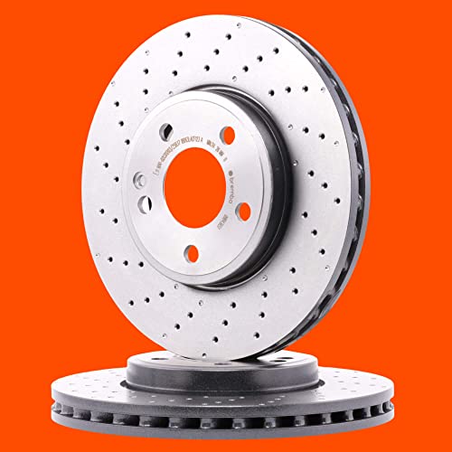 Disque de frein BREMBO perforé pour éliminer la surchauffe sur Mercedes Classe A et GLA