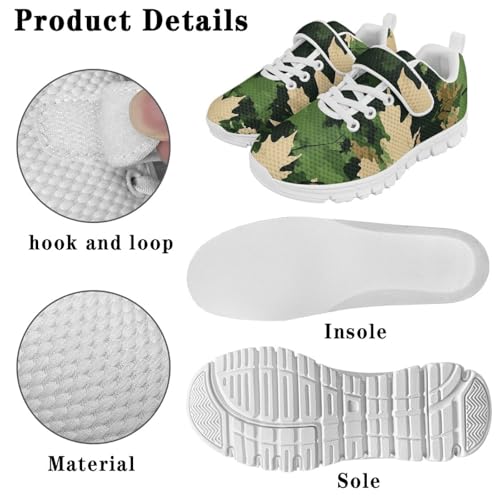 MARSVOVO Classic Girls Boys Athletic Shoes Hook and Loop Elastic Laces Comfortable Sneakers Casual Running Walking Shoes4