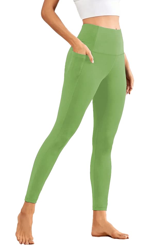 3colors 3Colours RGB Thick High Waist Yoga/Gym/Running Tights Pants with Pockets, Tummy Control Workout Running Yoga Leggings for Women-picture-49
