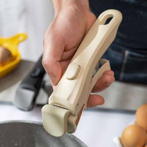 Chooseyo 2 PC Removable Pot Handle Cream White, Universal Pan Handle, Replacement Handle for Pots and Pans, Fits All Cookware, Durable & Heat-Resistant by Chooseyo - Image 5