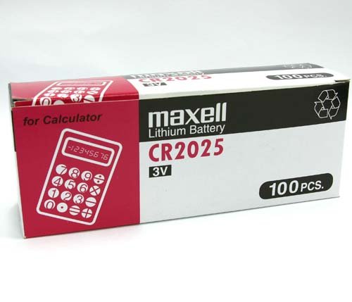 100Pcs Maxell Cr2025 3V Lithium Cell Battery (Box Set) #TOP1