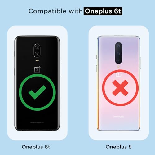 Image of Pikkme Back Cover for OnePlus 6T / Oneplus 7 Mag-Safe Shockproof PC + TPU Protective Case Magnetic Support Bumper Case (Transparent Mag-Safe)