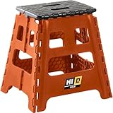 tabouret annees 50  Hi-Q Tools MX Tabouret pliant jusqu\'à 150 kg orange/noir, pour toute l\'année, en plastique, tabouret pour voiture, caravane, camping, jardin, cheval, atelier, moto, garage Hi-Q Tools MX Tabouret