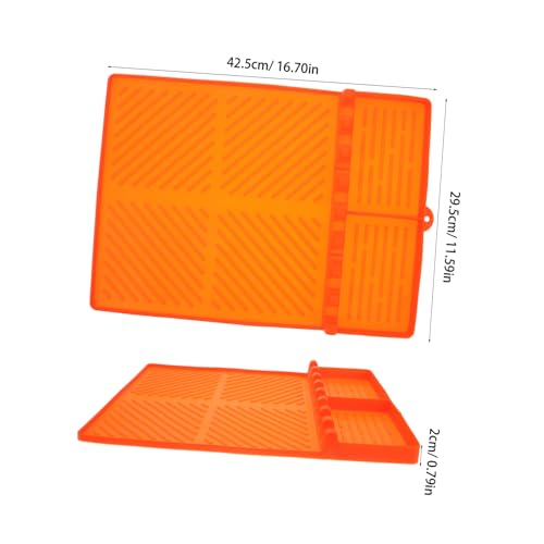 Esterilla de silicona para espátulas y herramientas de barbacoa PRETYZOOM 6