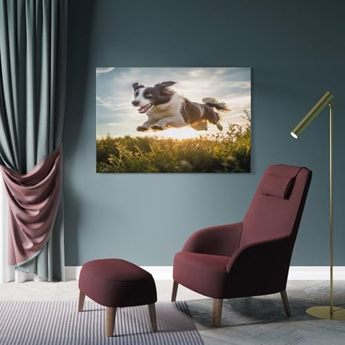 Tableau Border Collie en impression sur toile haute définition