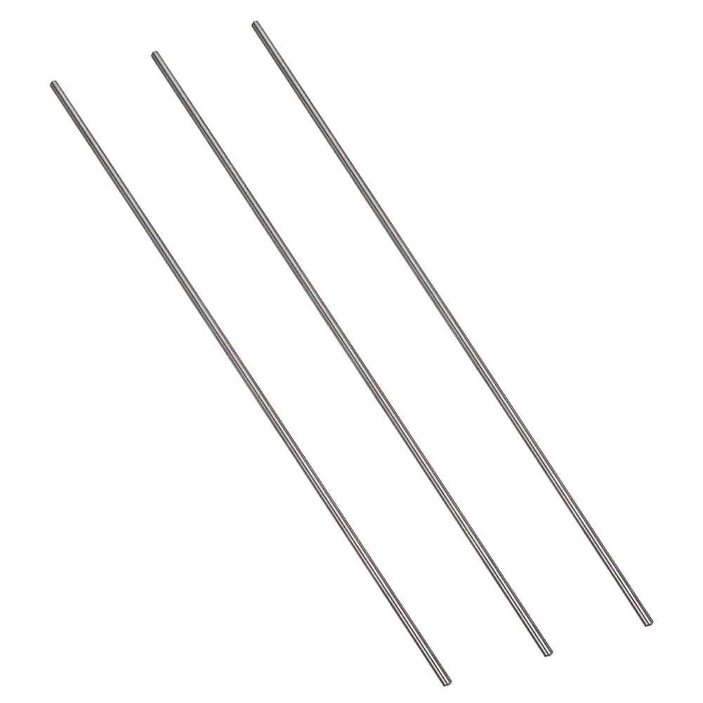 PH PandaHall 3pcs Tige Ronde en Titane Tige en Titane 6mm Diamètre et 48.7cm de Longueur Faites-le-vous Craft Titanium Rod Tige en Titane pour Artisanat DIY et Travail des Métaux
