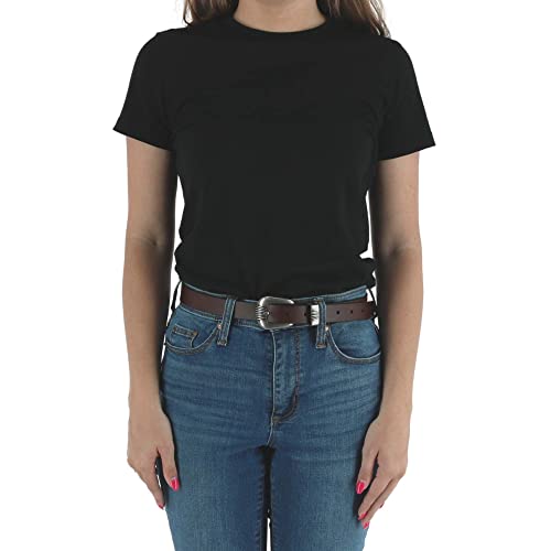 Wrangler Women's Scalloped Roller Belt Brown Medium3