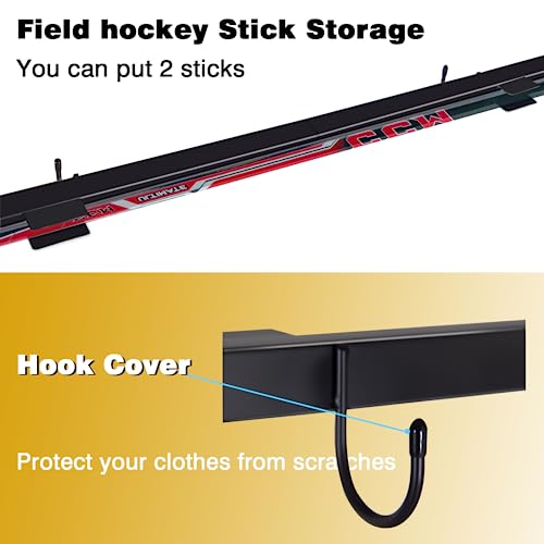 Hockey Gear Drying Rack Ice Hockey Stick Holder Field Hockey Equipment Dryer Large Hockey Display Storage Rack Sports Metal Tree Stand for Football Lacrosse -Patent Protected - Image 4