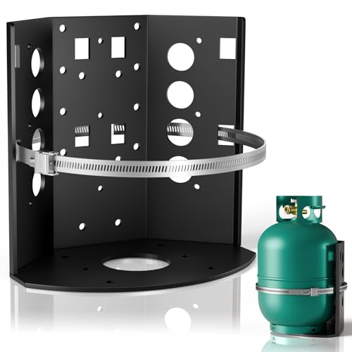 Dabolang 20 lb Propane Tank Mounting Bracket,Heavy Duty Propane Tank Holder,Propane Tank Hold Down for Rv,Campervan,Travel Trailer,Jeep and Overland Vehicles