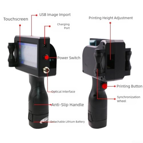 Machine de codage portable pour imprimer un QR code et une date sans étiquette sur plastique