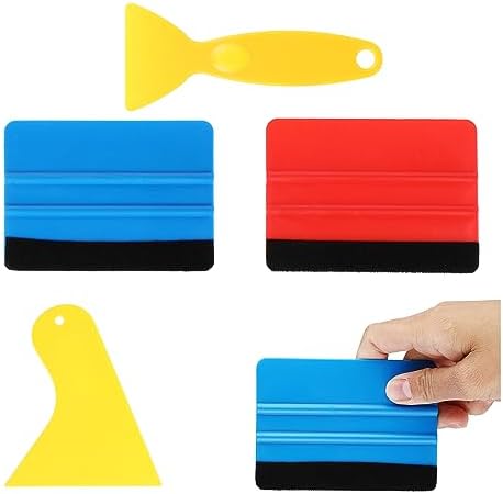 Vinyl Wrap Squeegee Professional Car Wrap & Vinyl Installation Tool Kit - Includes Felt Squeegee, Knifeless Tape, Magnets, Window Tint Tools Car Wrap Tool Kit - Foto 6