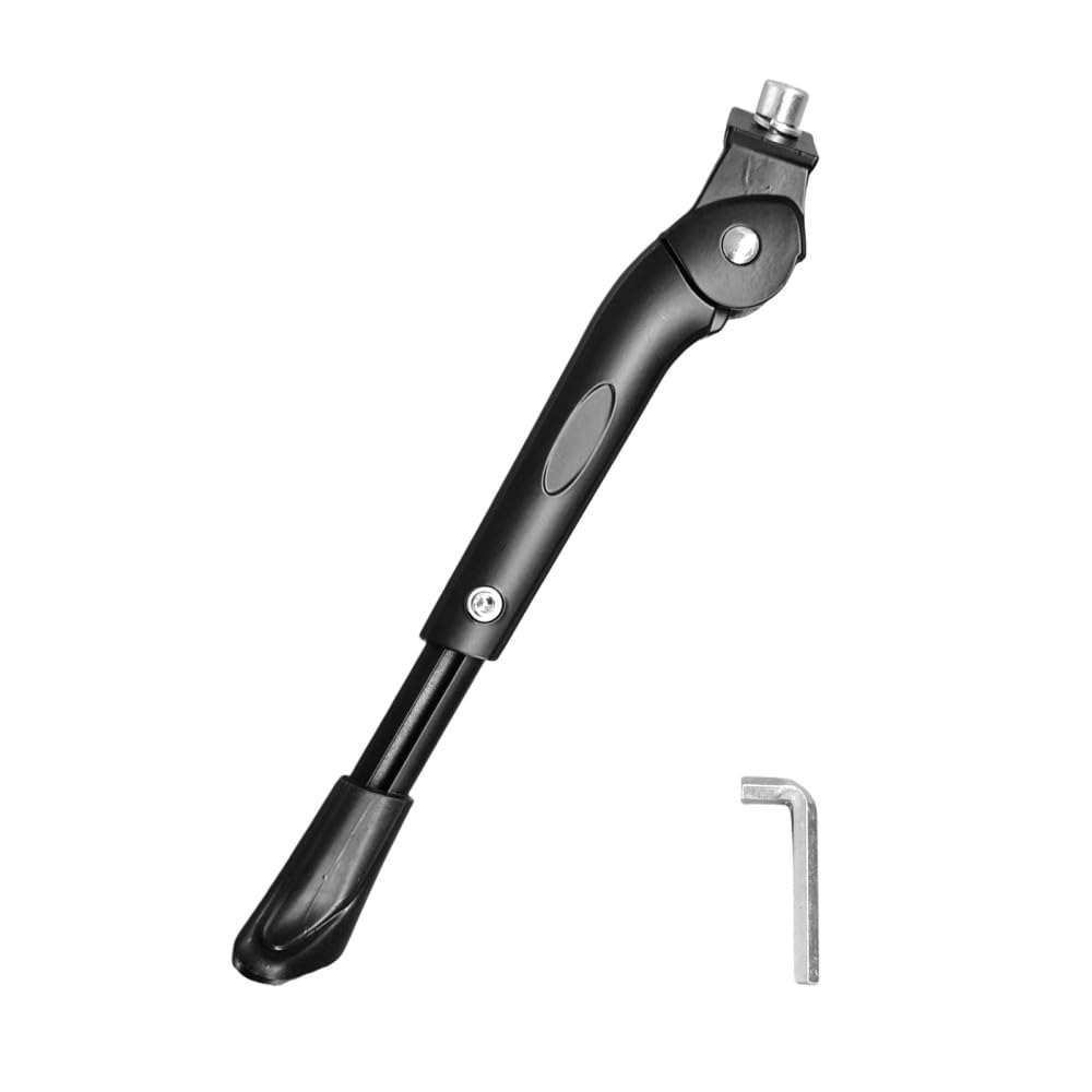 CARPJZ Bike Kickstand, Adjustable Aluminium Alloy Bicycle Kick Stand for 14-26 inch Wheels Mountain Bike Road Bike, Heavy Duty Parking Support