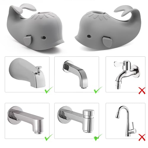 Baby Bathtub Faucet Cover, Bath Faucet Cover for Kids, Baby Bath Spout Cover, Soft Silicone Bathtub Faucet Safety Toys, Universal Fit, Make Your Baby's Bath Time Fun and Love It, Christmas Gifts - Thumbnail 6