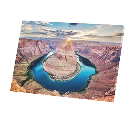 Toile Grand Canyon Horseshoe Bend Arizona - Cadre Déco Murale Unesco