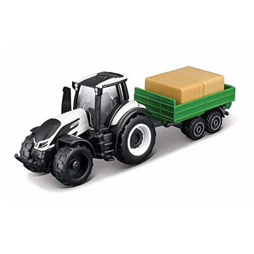 Maisto Mini Working Machines VALTRA M2/Q TRACTOR WITH TIPPING TRAILER, 3”