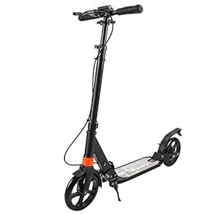 Futchoy Step, kickscooter voor volwassenen en kinderen, met vering, 200 mm, inklapbaar, in hoogte verstelbaar…