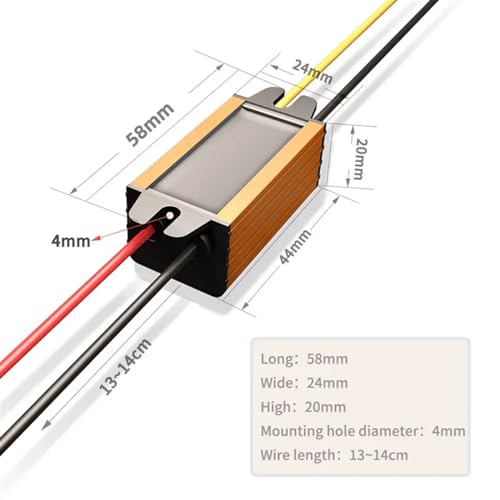 Convertisseur 24V to 12V 2A module abaisseur de tension étanche pour auto - 6
