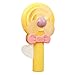 TUDUZ Intéressant Palm Pression Mini Fan Lollipop Forme Mignon Squeeze Jouets Jouet Enfant Adulte(Jaune)