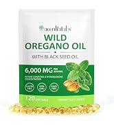 Oil of Oregano Softgels | 6000mg Oregano Oil with 200mg Black Seed Oil Capsules | 2 in 1 Oregano ...