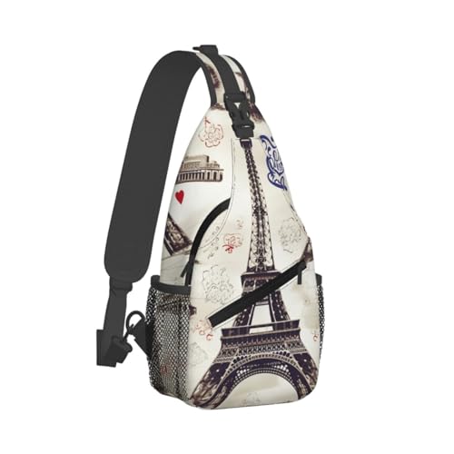 Mochila tipo sling negra para uso urbano y viajes miniatura 1