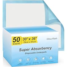 Wowflash Super Absorbency Disposable Leakproof Underpads with Quick Drying for Baby, Adults, Puppy, Dog Bed Pee Pads, Extra