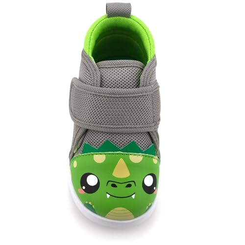ikiki Squeaky Shoes for Toddlers/Little Kids (Fierce Dragon, Green, Size 9) - Thumbnail 5